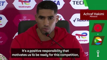 Morocco aware of 'positive responsibility' that comes with home AFCON