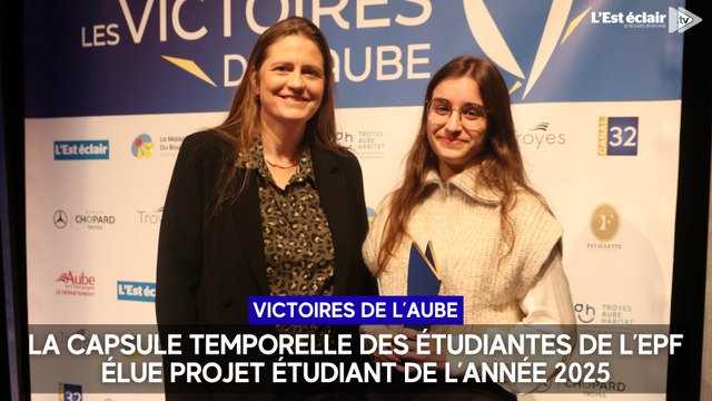 La capsule temporelle des étudiantes de l’EPF élue projet étudiant de l’année aux Victoires de l'Aube 2025