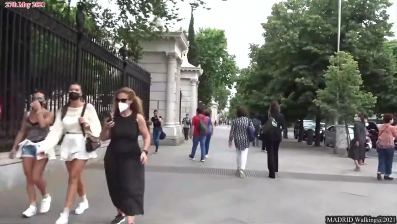 ❤ Madrid Walking ❤ Paseo del Prado - Recoletos - Spring 2021 (27th May)