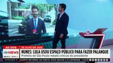 Nunes rebate Lula: “Usou espaço público para fazer palanque”