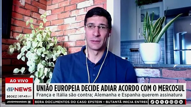 UE ADIA ACORDO COM MERCOSUL / ANEEL DEVE EXPLICAÇÕES SOBRE ENEL | JORNAL DA MANHÃ - 20/12/25