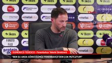 Domenico Tedesco: Ben şu anda gördüğümüz Fenerbahçe'den çok mutluyum
