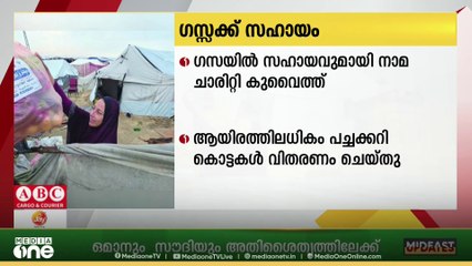 ഗസ്സയിൽ നാമ ചാരിറ്റി, കുവൈത്ത് ആയിരത്തിലധികം പച്ചക്കറി കൊട്ടകൾ വിതരണം ചെയ്തു