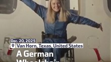 A German Wheelchair User Travel to Space