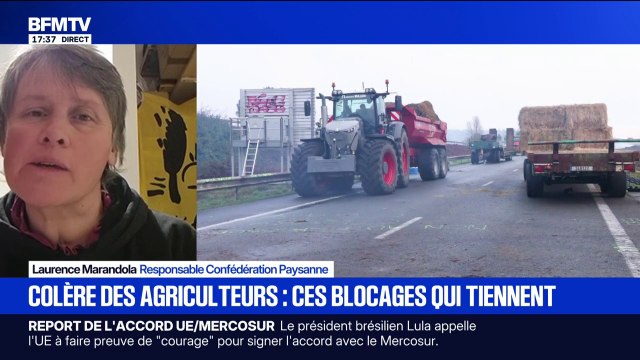 Colère des agriculteurs: J'ai envie de dire au gouvernement, abattez le Mercosur, mais pas nos vaches , déclare Laurence Marandola, responsable Confédération Paysanne
