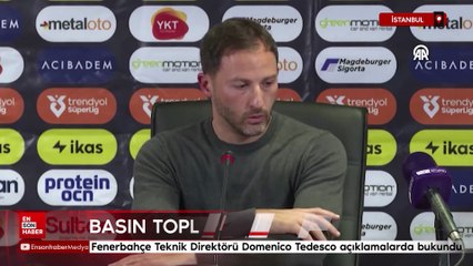 Fenerbahçe Teknik Direktörü Domenico Tedesco açıklamalarda bulundu