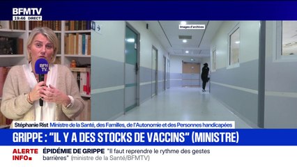 Épidémie de grippe: "Il y a des stocks de vaccins", déclare Stéphanie Rist, ministre de la Santé