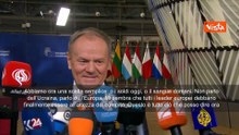 Il premier polacco Tusk prima del Consiglio Ue a Bruxelles: O soldi oggi o sangue domani