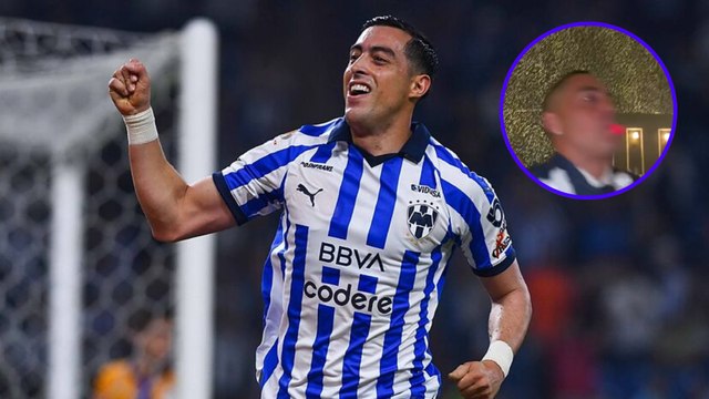 Rogelio Funes Mori sorprende en boda de César Montes con playera de Rayados
