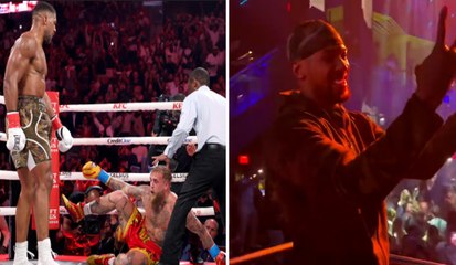 Anthony Joshua termina en fiesta tras vencer a Jake Paul por KO