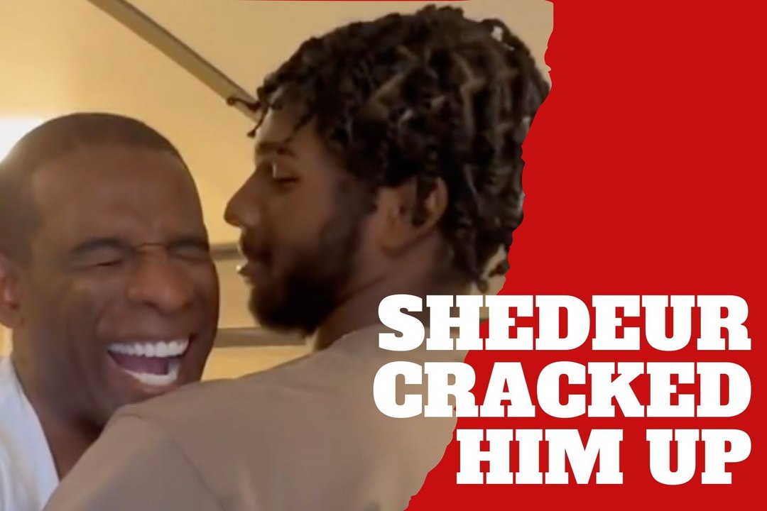 Shedeur Sanders had Deion Coach Prime Sanders cracking up