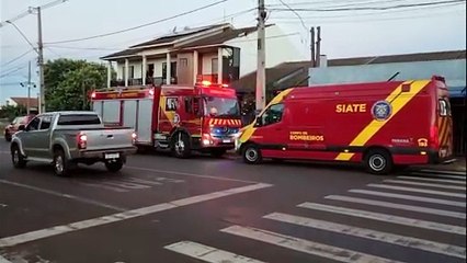 Grande aparato dos Bombeiros é mobilizado para atender adolescente no Santa Cruz