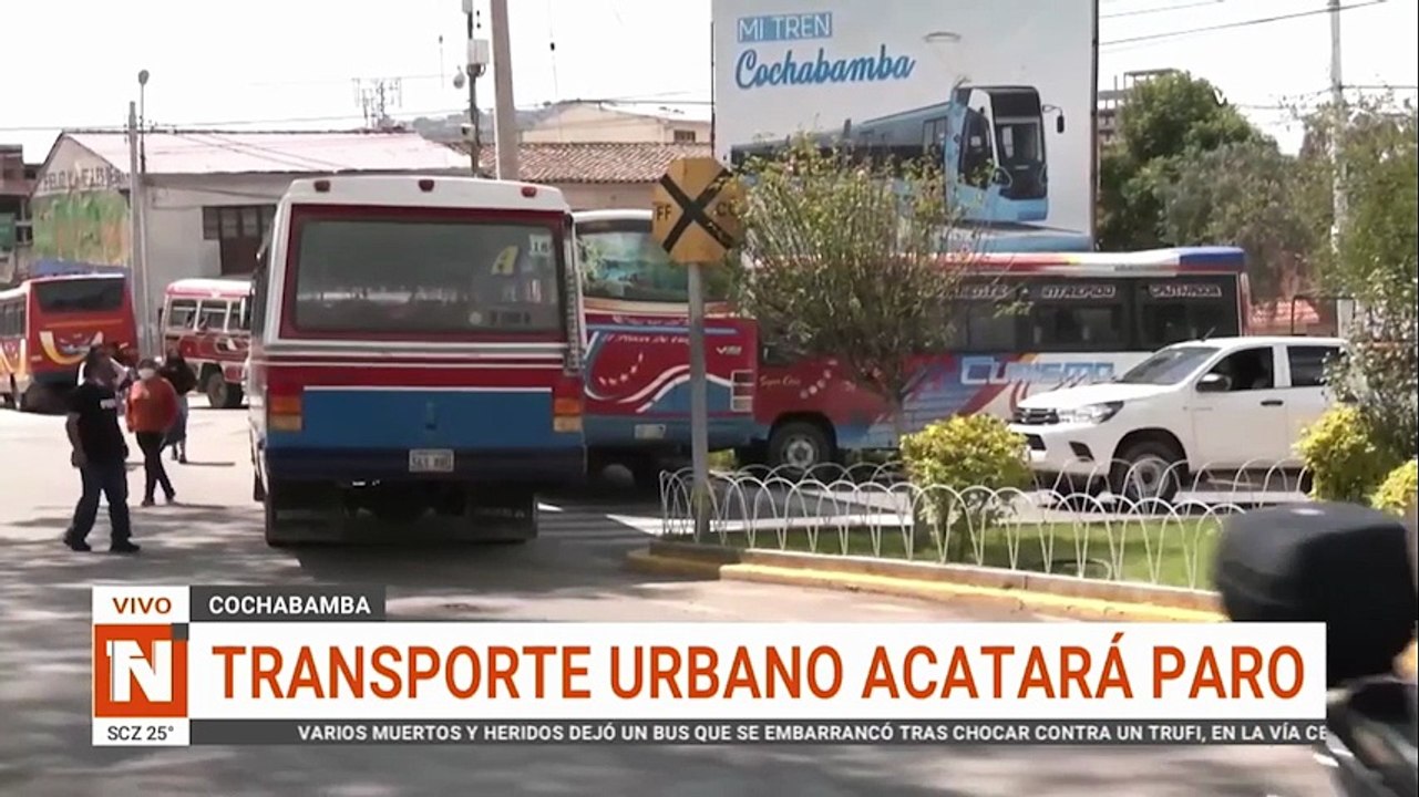 transporte urbano acatará paro en cochabamba