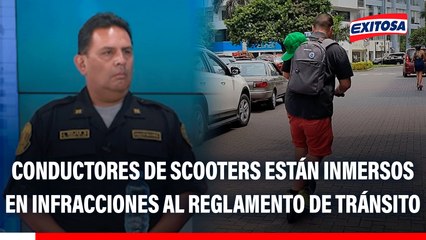 Conductores de scooters están inmersos en infracciones al reglamento de tránsito
