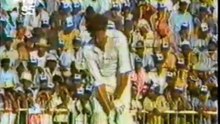 Mudassar Nazar 2 for 43 vs India 2nd Match at Sharjah, Nov 17 1985  Rothmans Sharjah Cup