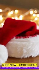Christmas Santa Hat for Adults & Kids Soft Red Velvet Xmas Hat Review