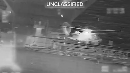 ABD, Çin tankerine helikopterle çıkarma yaptı