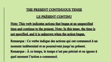 Apprendre l'anglais en français(Learn the present continuous, perfect and perfect continuous tenses in your native language, French)
