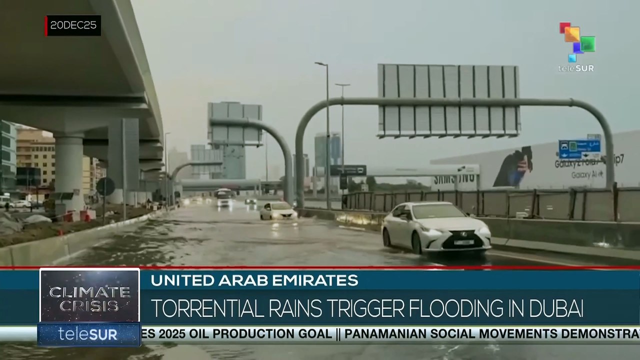 Torrential rains trigger flooding in Dubai