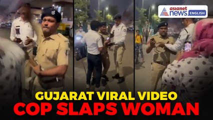 Ahmedabad VIRAL | Cop Slaps Woman During Licence Check
