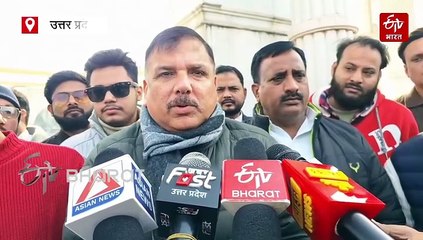 AAP की 'वोट बचाओ-संविधान बचाओ' पदयात्रा; रामपुर में सांसद संजय सिंह बोले- नफरत के कारण बर्बाद हो रही दुनिया