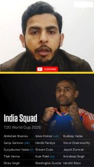 India announced T20I squad for World Cup 2026 #cricket