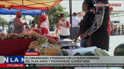 Carabobo | Plan de Amor y Prosperidad Alimentaria se despliega en el municipio Diego Ibarra