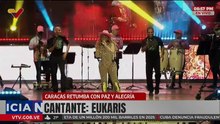 Caracas Retumba 2025 | Cantante Eukaris puso a bailar a miles de caraqueños en la Plaza Diego Ibarra