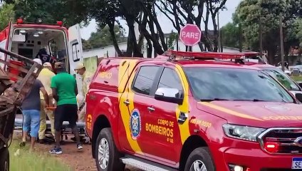 Acidente deixa vítimas e mobiliza grande aparato de socorro no Bairro Santa Cruz