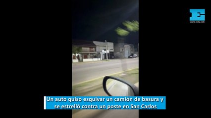 VIDEO. Dos choques alteraron la madrugada mientras La Plata festejaba a Estudiantes campeón