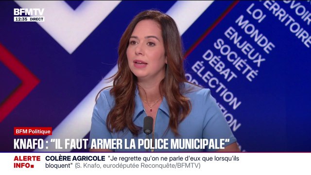 Il faut absolument armer la police municipale , estime Sarah Knafo