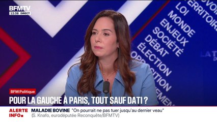 "Quand on est de droite, on est toujours jaloux de voir la gauche qui arrive à s'allier", déclare Sarah Knafo, eurodéputée "Reconquête"