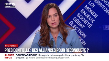 Présidentielle 2027: "C'est toute la droite qui gagnerait à ce qu'il y ait une primaire de la droite", estime Sarah Knafo, eurodéputée "Reconquête"