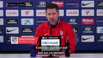 Simeone : “Un rythme de calendrier élevé mais on ne peut rien y faire, il faut juste être prêt”