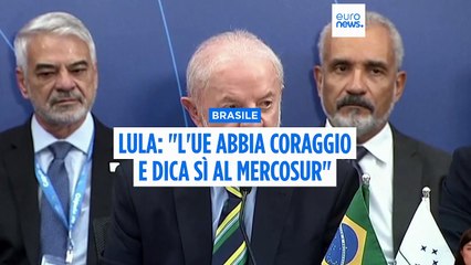 Il presidente brasiliano Lula invita l'Ue a cercare "coraggio politico" per l'accordo commerciale con il Mercosur