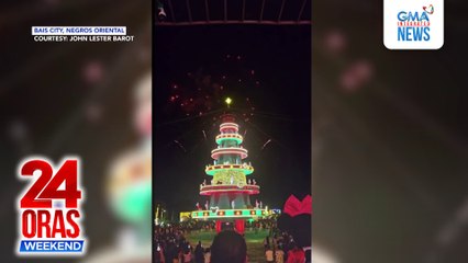 Pagpapaliwanag ng mga Christmas tree at pailaw sa iba't ibang probinsya | 24 Oras Weekend