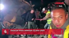 İsrail'in tahribi Gazze'de felakete yol açıyor! Fırtınada 22 bina çöktü