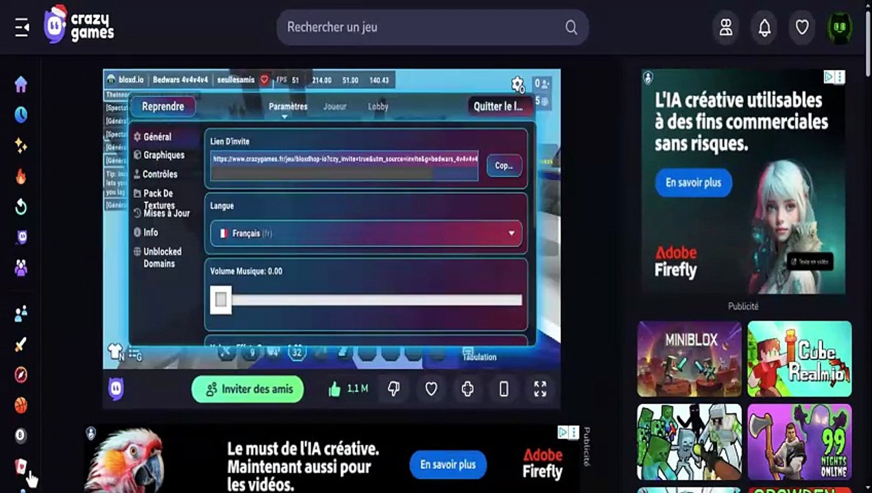 Petite game bedwars avec les potes !