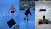Denunciado un ‘influencer’ por bañarse en glaciares protegidos en Gredos