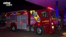 Incêndio em geladeira mobiliza bombeiros em depósito anexo a posto de combustíveis