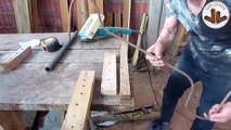 COMO DOBLAR METAL CON MADERA MUY FACIL: Se Puede Dar Forma Al Fierro Con Madera Varilla - Luis Lovon