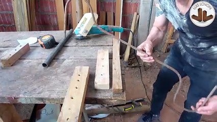 COMO DOBLAR METAL CON MADERA MUY FACIL: Se Puede Dar Forma Al Fierro Con Madera Varilla - Luis Lovon