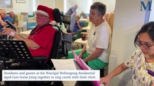 Warrigal Choir members sing carols during the festive season.
