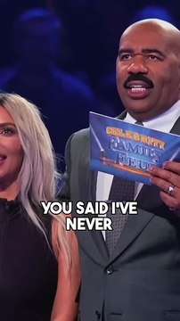 Kim Kardashian Stuns Steve Harvey on Celebrity Family Feud