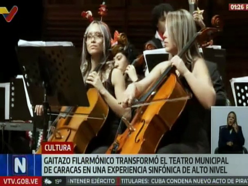 Más de 80 músicos participaron en el Gaitazo Filarmónico 2025 en el Teatro Municipal de Caracas