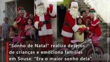 “Sonho de Natal” realiza desejos de crianças e emociona famílias em Sousa: “Era o maior sonho dela”