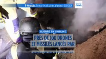 Près de 100 drones et missiles lancés par Moscou sur l'Ukraine ces dernières 24 heures