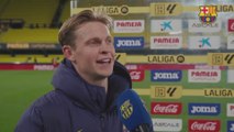 Zona Mixta Villarreal 0 - 2 FC Barcelona: De Jong, Joan García, Gerard Martín y Flick