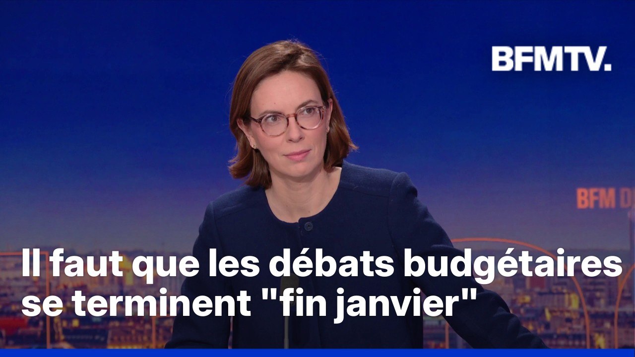 Budget pour la France: l'interview d'Amélie de Montchalin, ministre des Comptes publics