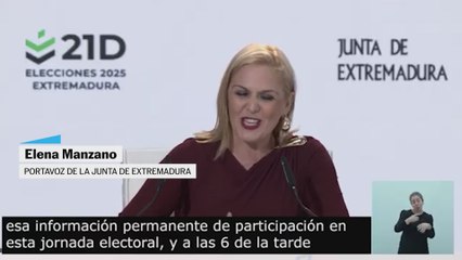 Datos de participación elecciones Extremadura 21D
